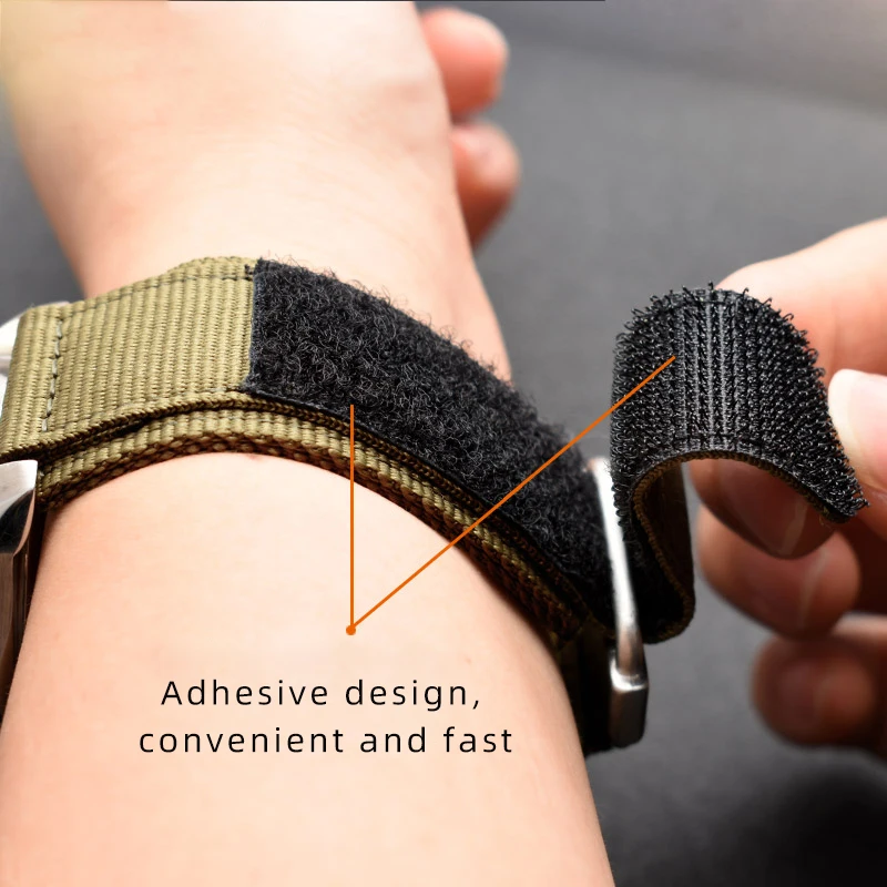 Tkane nylonowy pasek do zegarka do Breitling Panerai dzwonek Ross męski pasek do zegarka bransoletka 22mm 24mm rozszerzona wersja uniwersalna