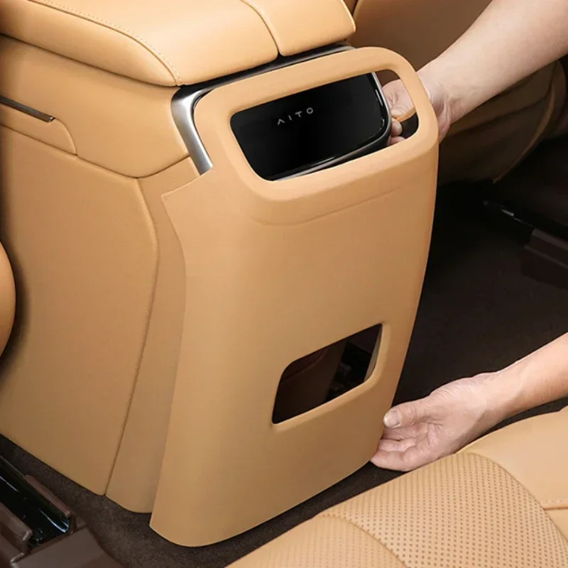 For AITO M7 Air Outlet Protective Cover Rear Anti Kick Mat Frame Stickers Air Vent Anti-kick Mat Car Interior Refit  Accessories