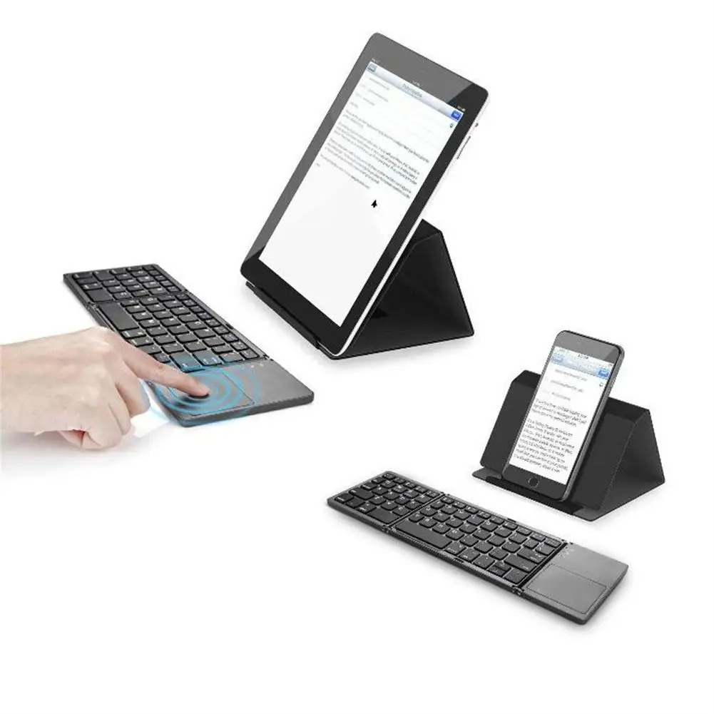 Mini-clavier Portable sans fil, Bluetooth, pliable, compatible avec Ios, Android, Windows, ipad