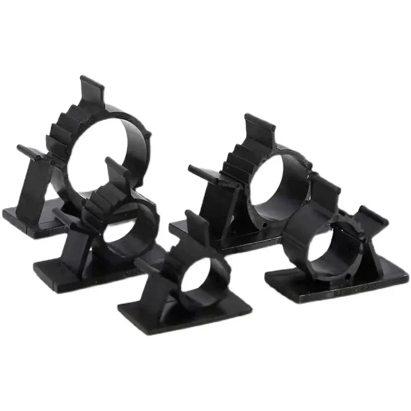 10PCS Adjustable Self-Adhesive Cable Organizer Clips Wire Ties Mounts Clamp Clips Organizer Desk Cable Cord Management Holder