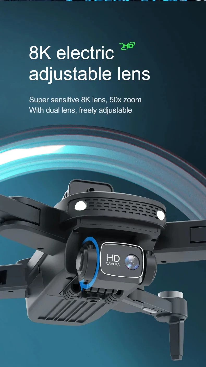 

GX Max GPS Drone 4K Aerial Camera Obstacle Avoidance Brushless Air Pressure Fixed Height Optical Flow Folding RC Quadcopter 3KM