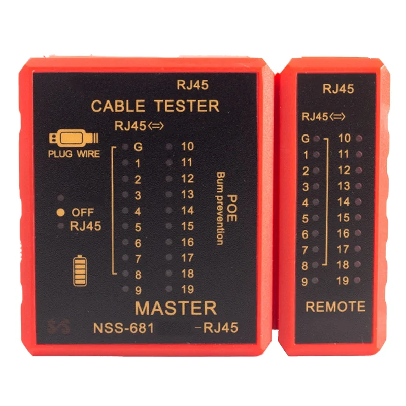 A53Q-Tester per cavi di rete Cavo di rete Strumento a prova di masterizzazione Linea digitale ad alta definizione