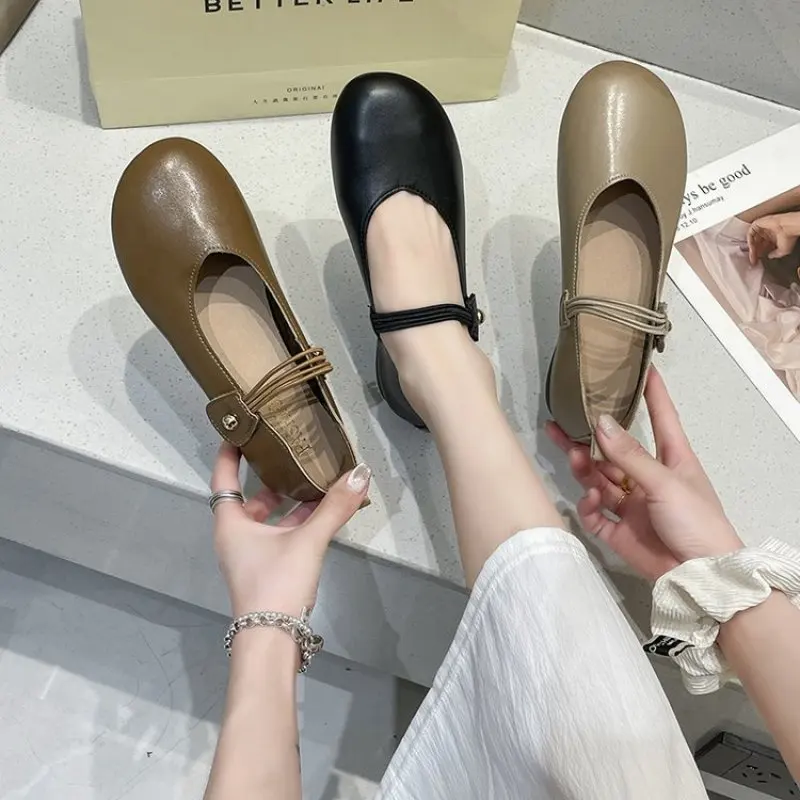 

Women Casual Flats Boat Shoes Ballerina Round Toe Ballet Flat Shoes New Autumn Women's Flats Comfortable Soft Shallow