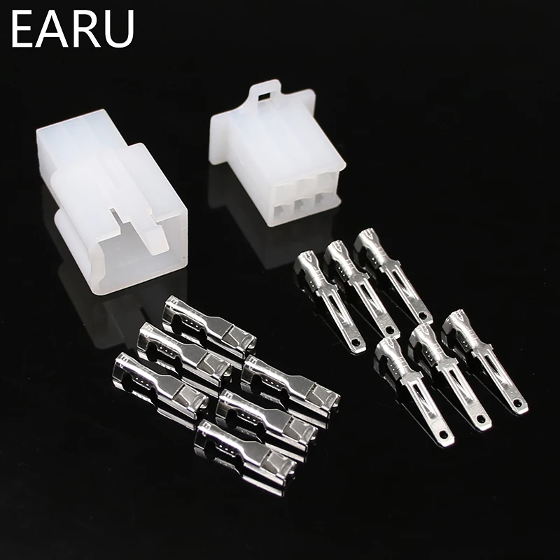 10set/lot 2.8mm 2/3/4/6/9 pin Automotive 2.8 Electrical wire Connector Male Female cable terminal plug Kits Motorcycle ebike car