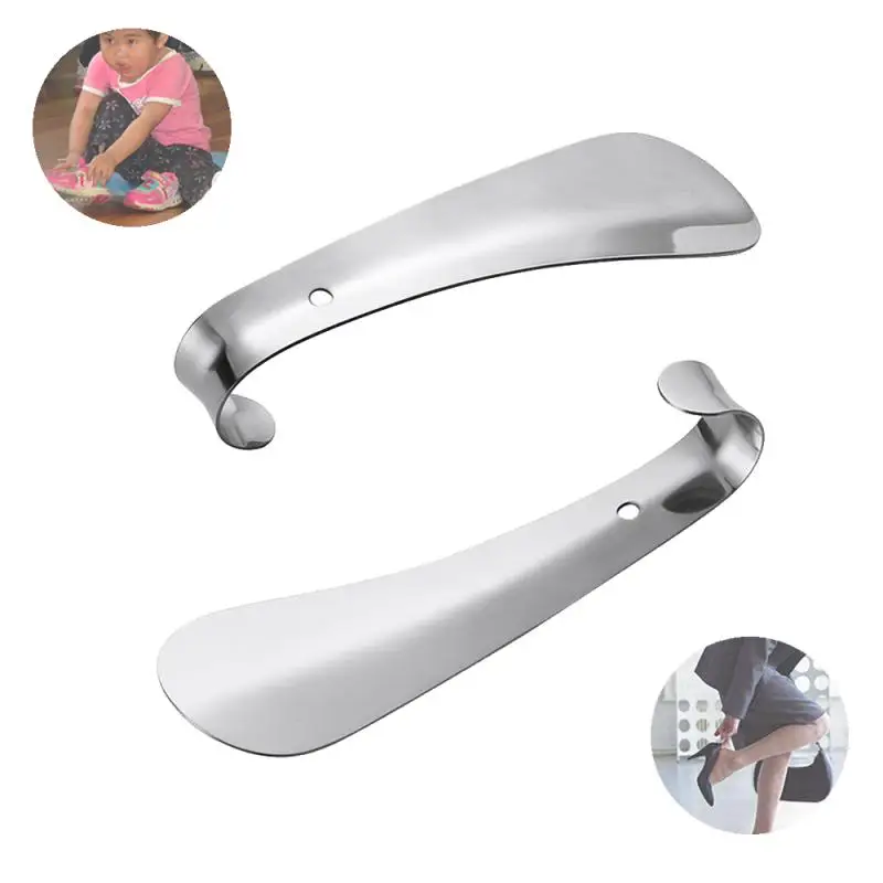 Shoe Horn Stainless Steel Shoes Lifter Lazy Shoe Helper Easy Quick On Or Off Shoe Artifact Unisex Wear Shoehorn Sneakers Helper