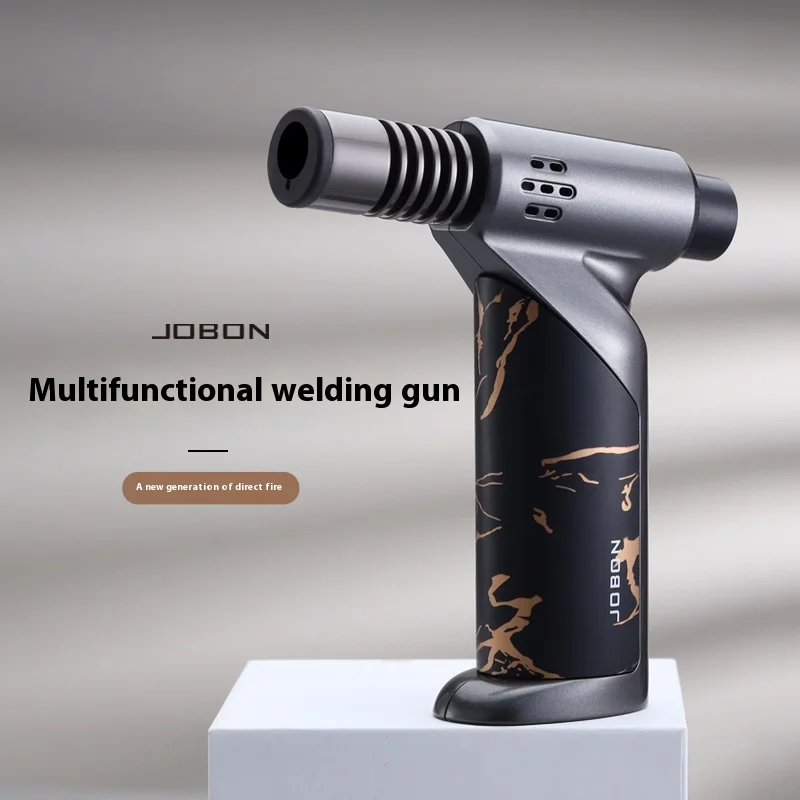 

JOBON Windproof High Firepower Cooking Kitchen Metal Welding Gun Powerful Blue Flame Jet Torch Gas Lighter Outdoor Cigar Barbecu