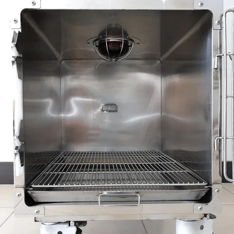 Vericare Medical Stainless Steel Powder-coated Adjustable Oxygen Warm Light Cabin Incubators Veterinary Instrument ICU Dogs Cage