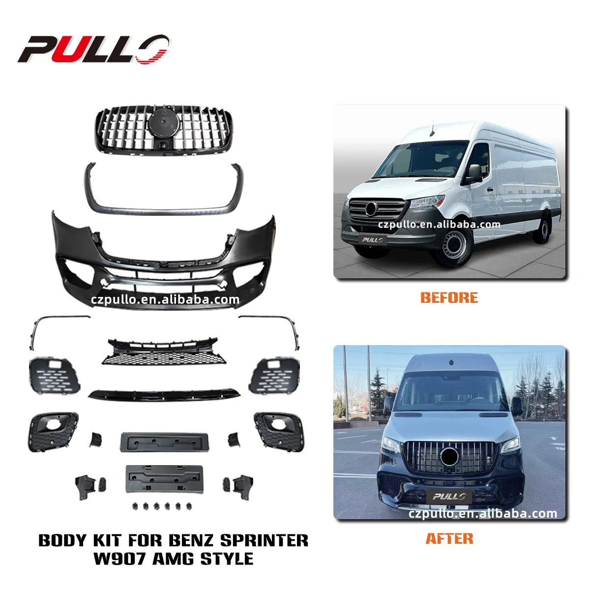 

PP Body Kit for BENZ SPRINTER W907 2018+ Change to A-M -G Style | Easy Installation | High Quality