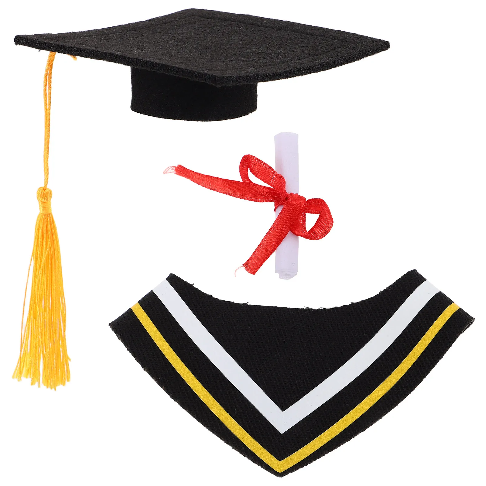 

Versatile Graduation Bear Outfit Gown Cap Fits Multiple Degrees from Bachelor to Doctoral DIY Enthusiasts Grad Hat Stuffed Toy