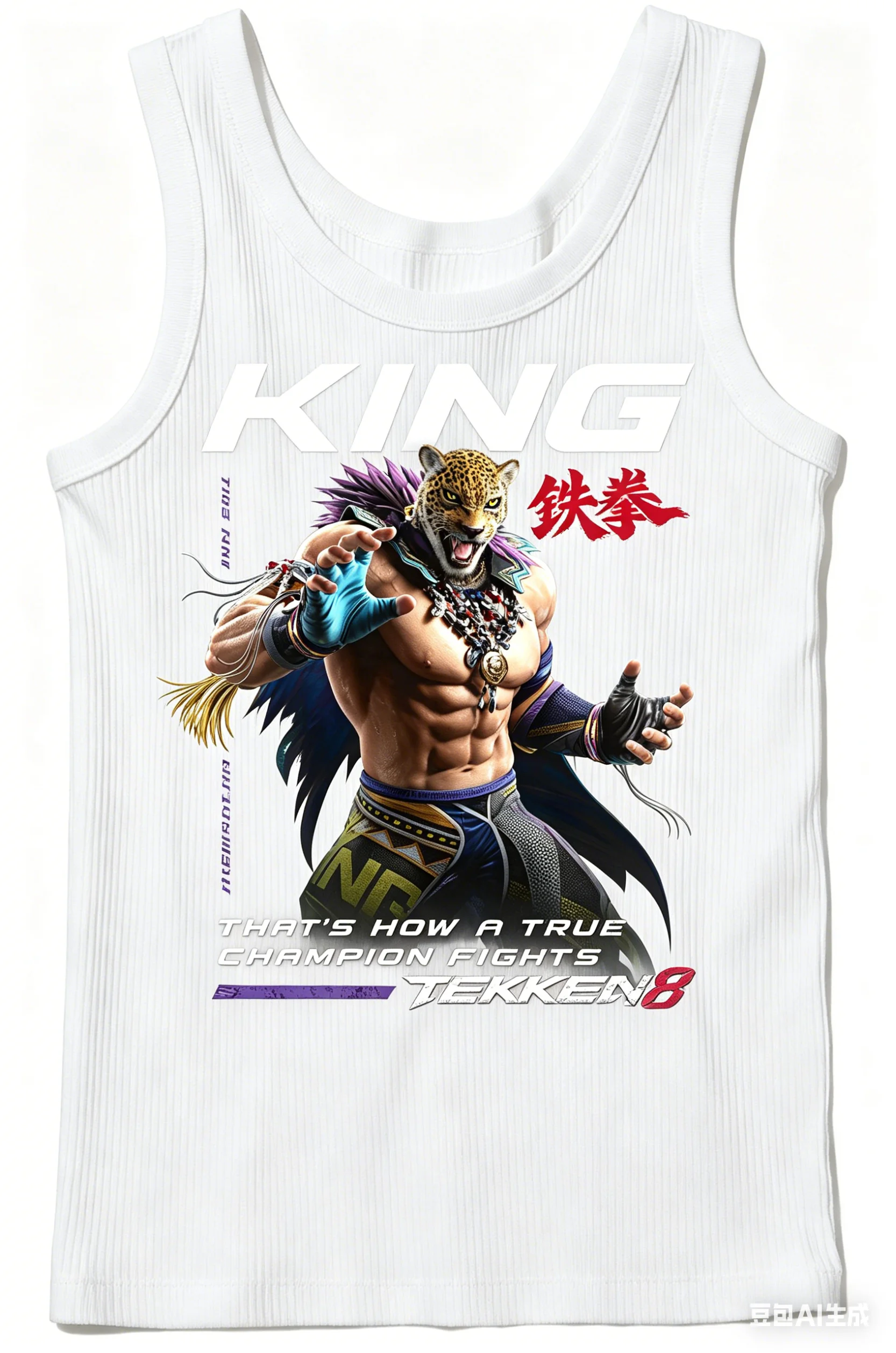 Tekken New Model Ribbed Tank Streetwear Anime Lover personality Clothes Year round clothing Unisex Couples Streetwear Trendy top