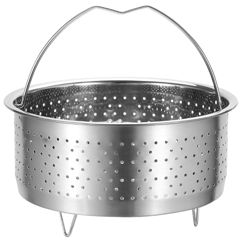 

Stainless Steel Steamer Basket 18CM Rice Vegetable Insert Drainable Dumpling Holder Pot Compact Storage Easy Use