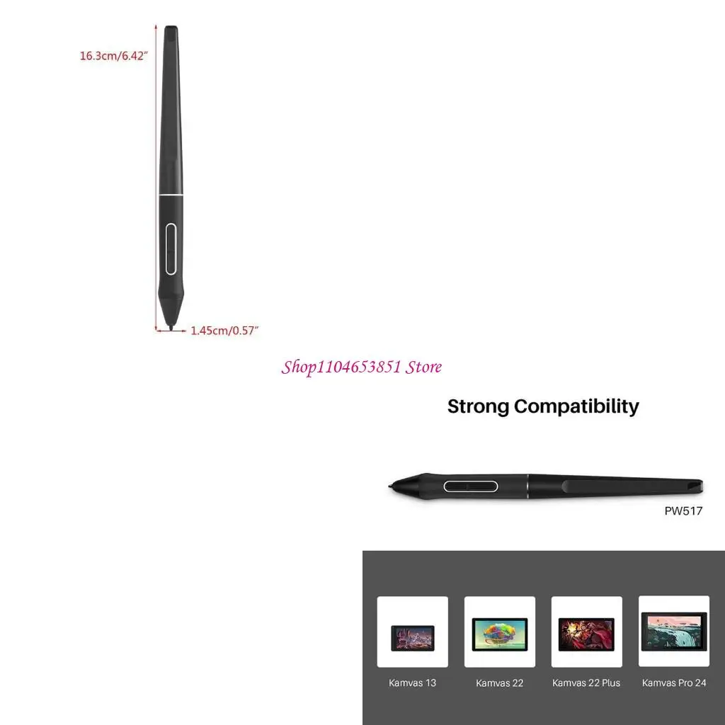 

Цифровая ручка-стилус PW517 для Kamvas13 22 12 GS1562/GS1161 GS1331 GT2202