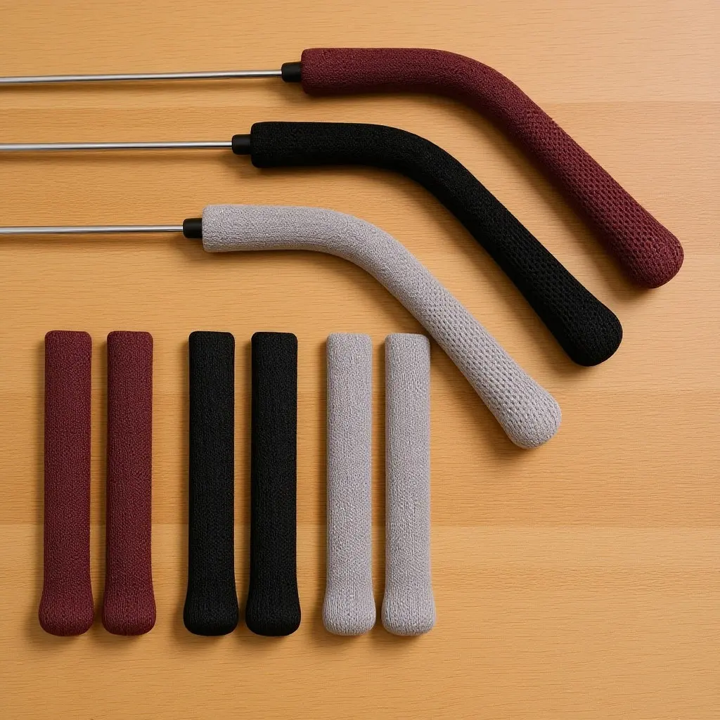 

3Pairs Glasses Ear Grips Soft Knitting Sleeves Cushions Non Slip Protective Glasses Temple Covers Ear Comfort Pads