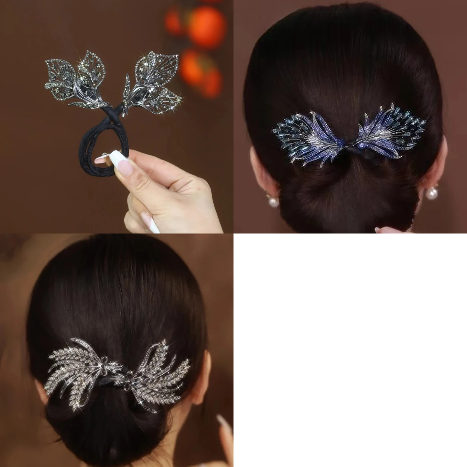 3pcs Set Ins Style Elegant Lazy Hair Curler Dropshipping Alloy Flower Butterfly Hair Clips for Women Girls Mothers Day Gift Clip