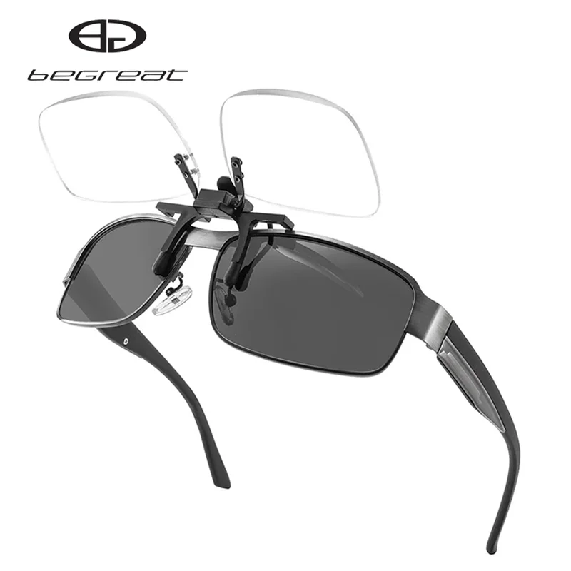 BEGREAT Clips Lens Flip Up occhiali da lettura portatili lente d\'ingrandimento donna uomo occhiali da presbiopia senza montatura Lunette Connect