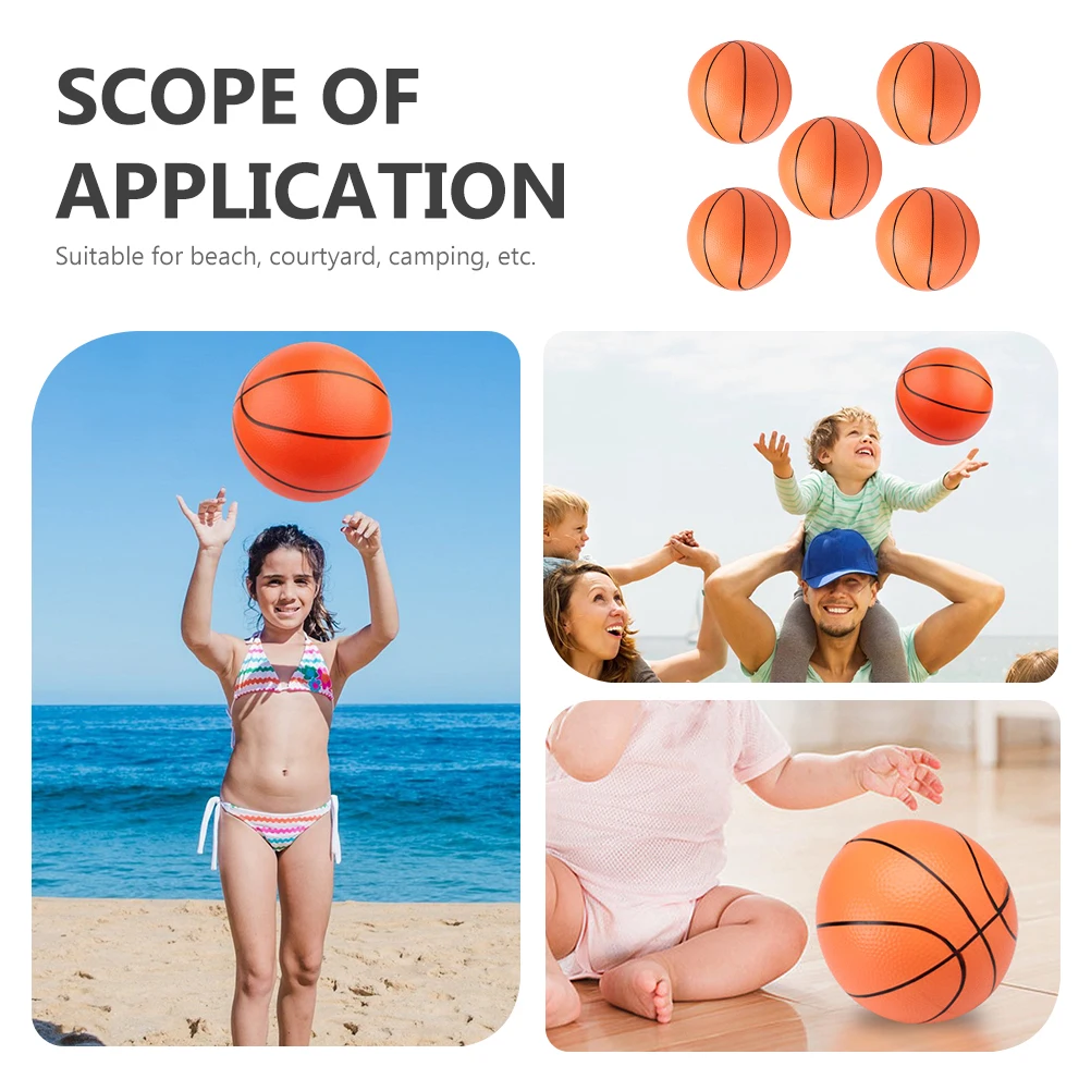 

5 Pcs Inflatable Small Ball Beach Balls Blow up Kids Toys Bulk Parent-child