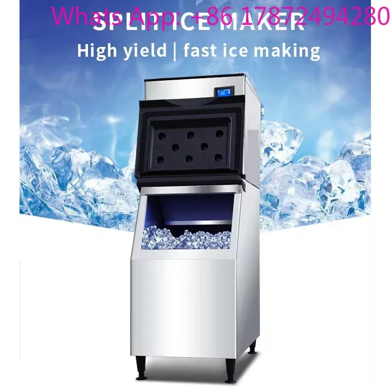 Under counter Ice Maker Machine Commercial,Built in Ice Cubes Large-Capacity,Freestanding Counter top Crushed Ice Machine
