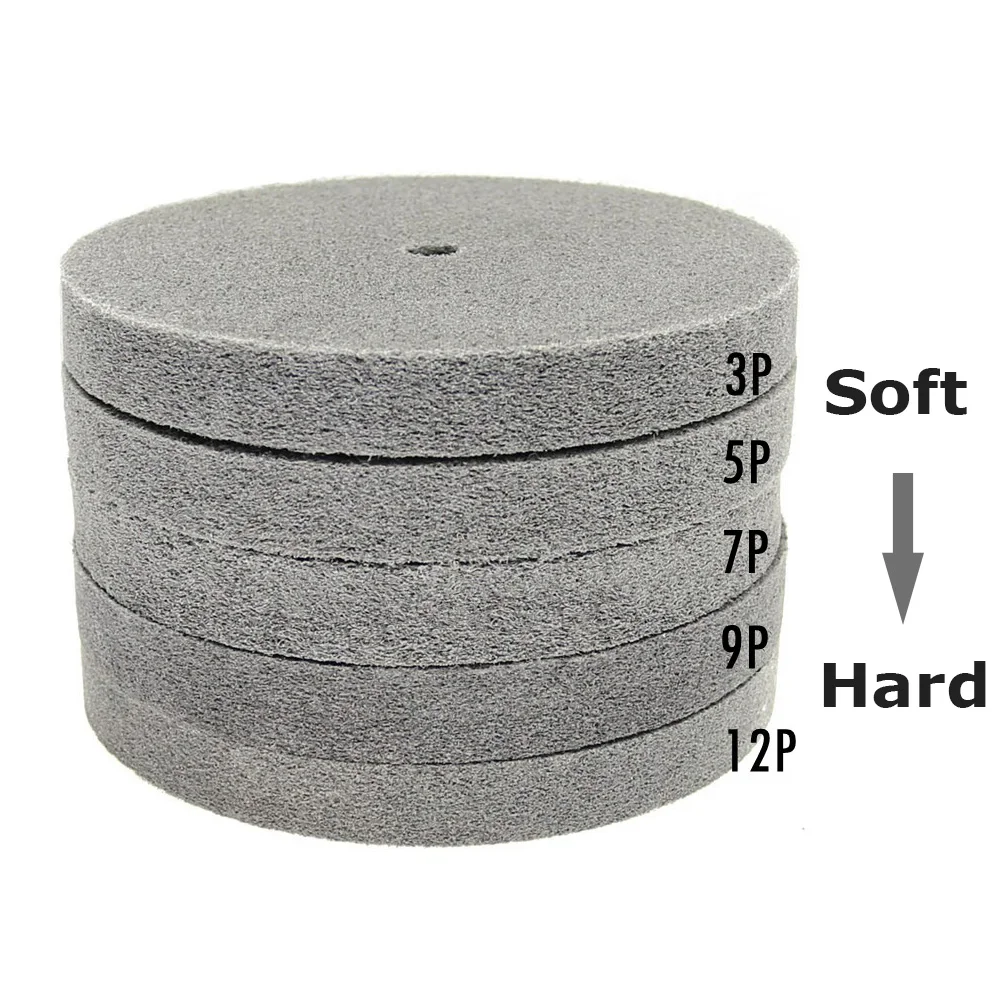 1 pc 250*25*20mm Non-woven Nylon Unitized Abrasive Polishing Wheel Stainless Steel Hardware Marble Finish