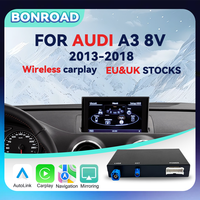 BONROAD Wireless CarPlay Android Auto Adapter USB Video for Audi A3 8V 2013-2018 Bluetooth Navigation Mirror Link Reverse Camera