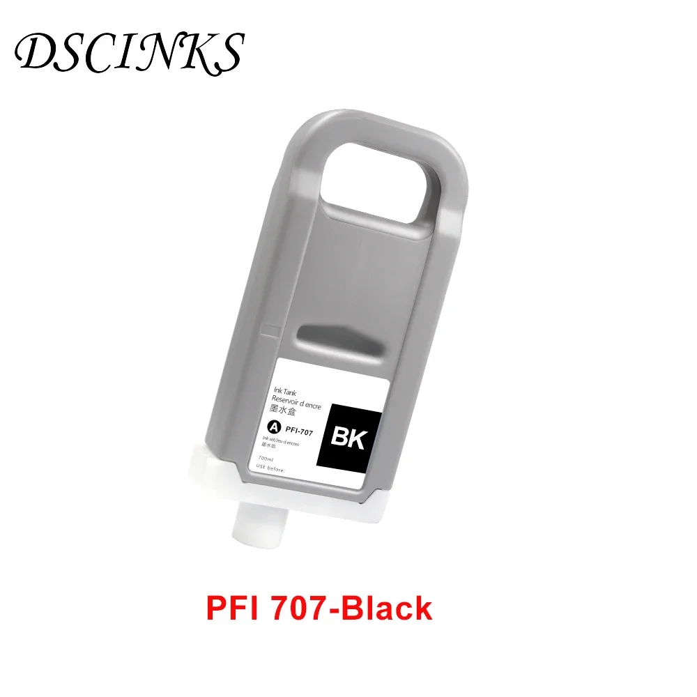 

700ml Ink Cartridge PFI707 PFI-707 for Canon IPF 830 840 850 IPF830 IPF840 IPF850 Printer Compatible Ink Cartridge With Chip