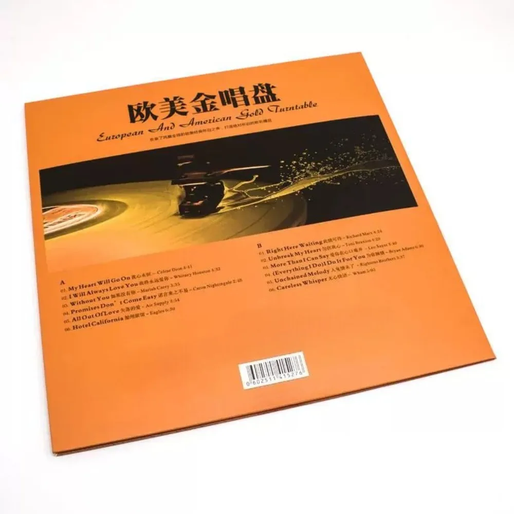 Western Golden Disc Vinyl LP - سجل خاص بالقرص الدوار مقاس 12 بوصة - أغاني إنجليزية للفيلم الكلاسيكي لهواة الجمع