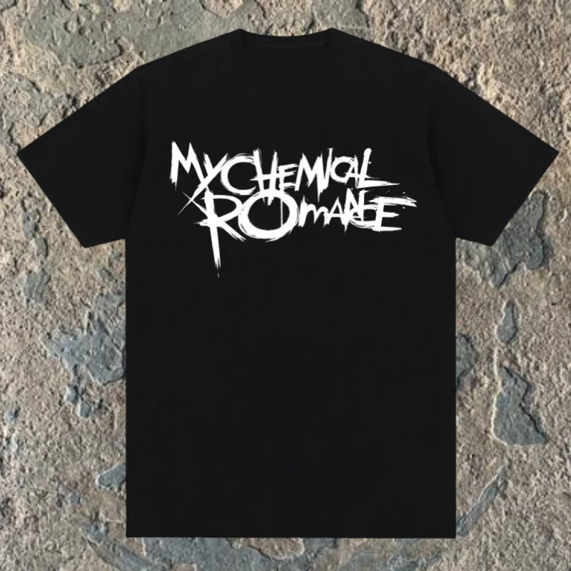 

My Chemical Romance Band Unisex Cotton T-Shirt Printed Short Sleeve Crew Neck High Quality Casual Loose Top Street Clothing