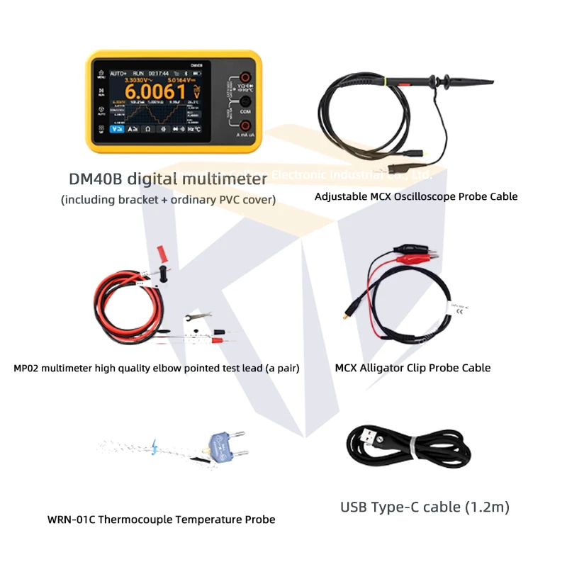 1set DM40 Digital Multimeter 4-Digit Semi-Oscilloscope Signal Generator Three-In-One Handheld Portable DM40B DM40C image 3
