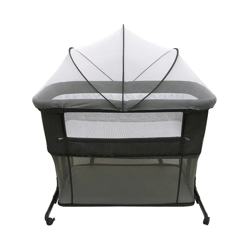 Luxury Multi-functional Attachable Bedside Crib Baby Portable Cradle Crib