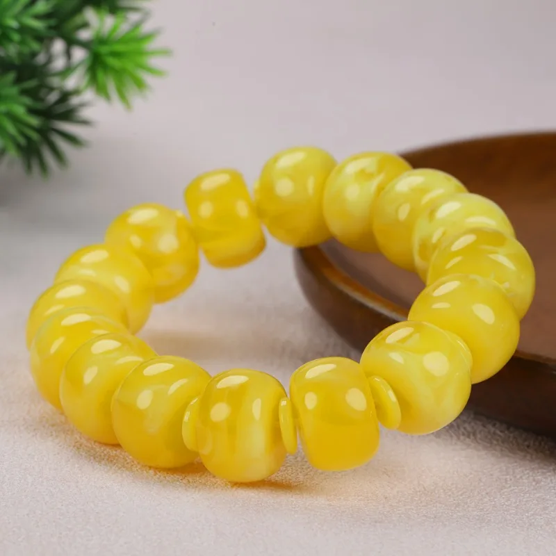 

Amber Bead Bracelet, Retro Style Bracelet, Men's and Women's Bracelets