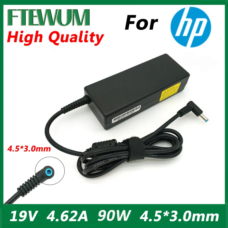 Laptop Charger Adapter 19.5V 4.62A 90W 4.5*3.0mm For HP Envy Sleekbook 15 17 M6 M7 Pavilion 11 14 Elitebook Folio 1040 Stream 13