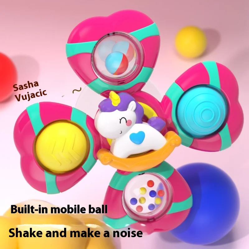 3PC Anti-Stress Finger Spinner Toy Push Pop Bubble Fidget Spinner Toy for Children & Adults Christmas Gift Relief Anxiety