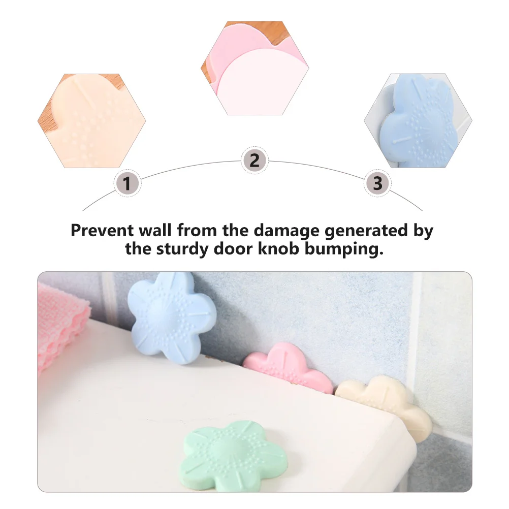 

5Pcs Silicone Anti-Collision Sticker Durable Door Bumper Pads Noise Reduction Wall Protector Crash Cushion for Furniture Handles