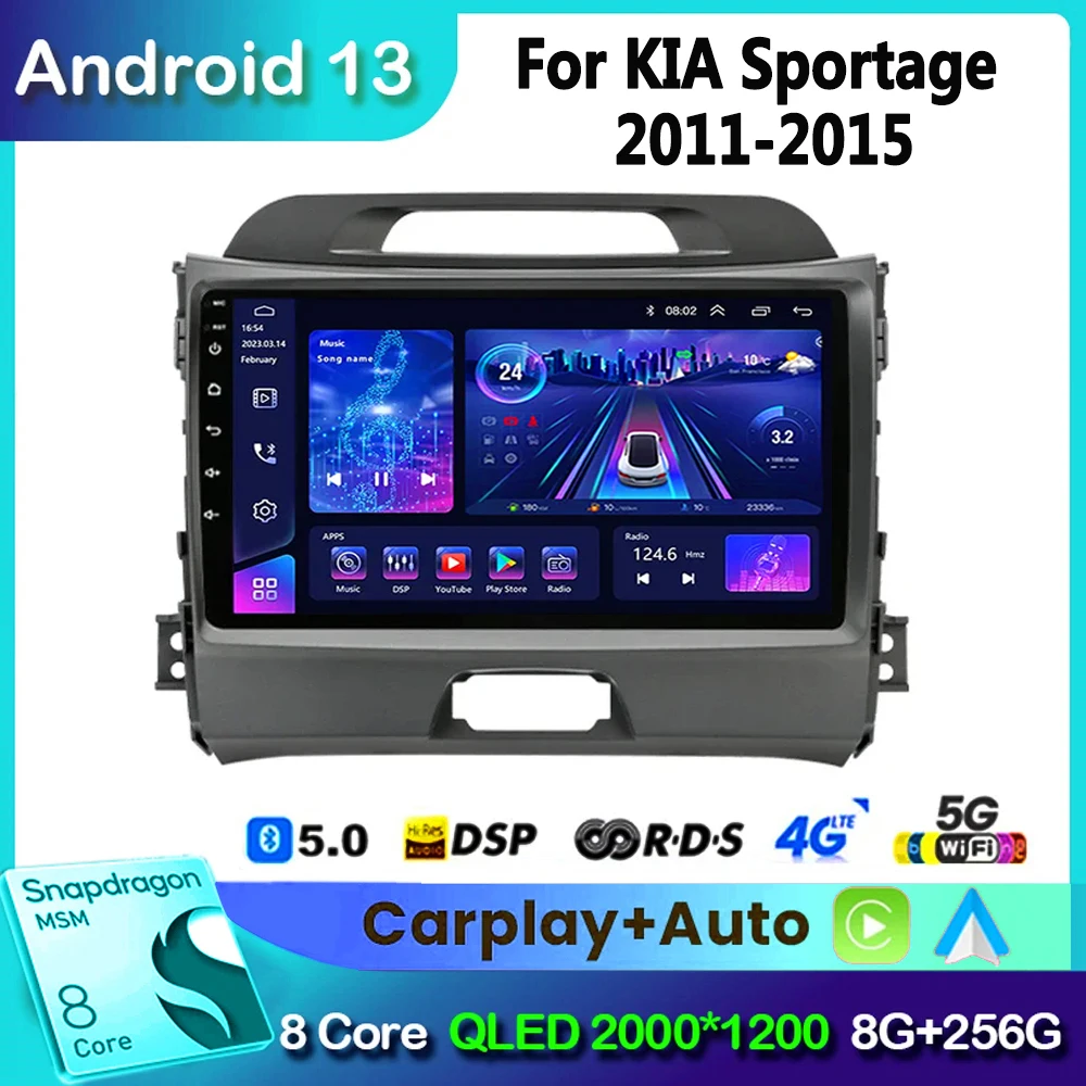 

For KIA Sportage 2010 2011 2012 2013 2014 2015 2016 2Din Car Android Radio Multimedia Player 2 Din Autoradio Video GPS Navi WiFi