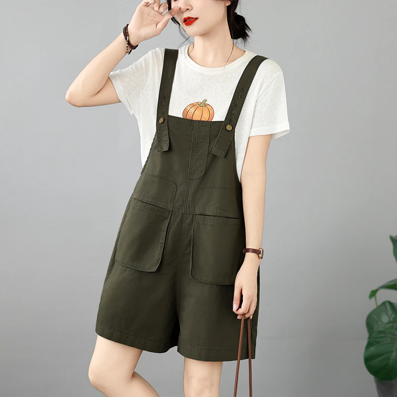 Retro Japanese Style Workwear Short Pants Women's Summer New Style Super Beautiful Versatile Slimming Wide Leg Three-quarter ...