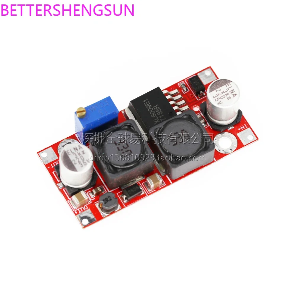 20W XL6009 DC-DC adjustable power supply, high performance, buck-boost module, low ripple, with enable