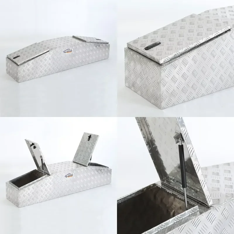 Aluminum Checker Plate UTE Gull Wing Truck Toolbox for Trailer Pickup BH-X17754040DSK Heavy Duty Storage Box