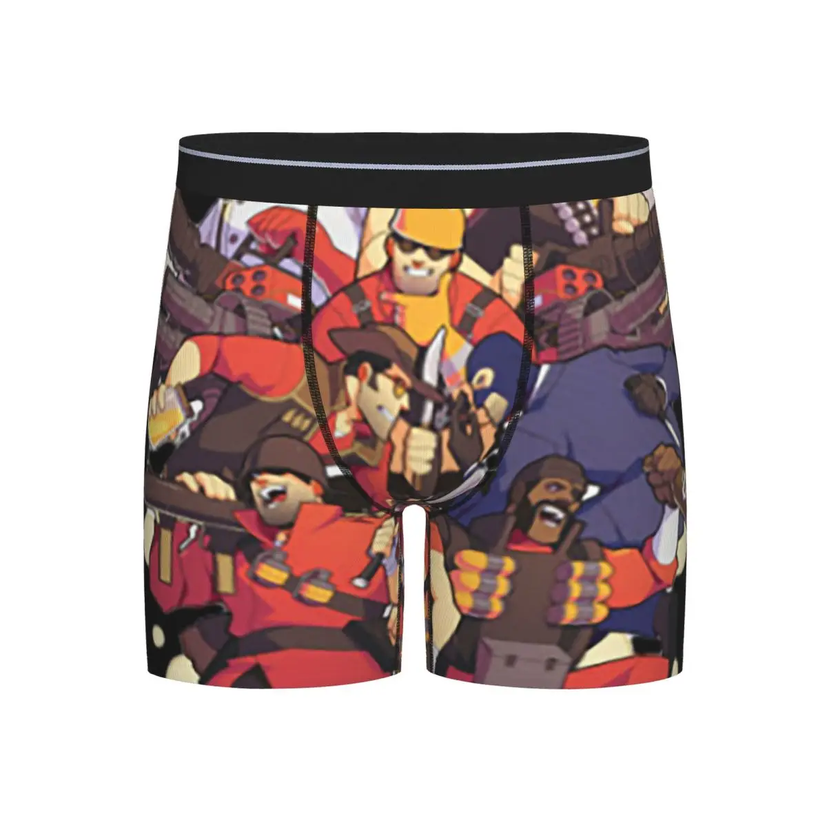 

Long Boxer Underpants Shorts Team Fortress Panties Male Ventilate Underwear for Homme Man Boyfriend Gifts