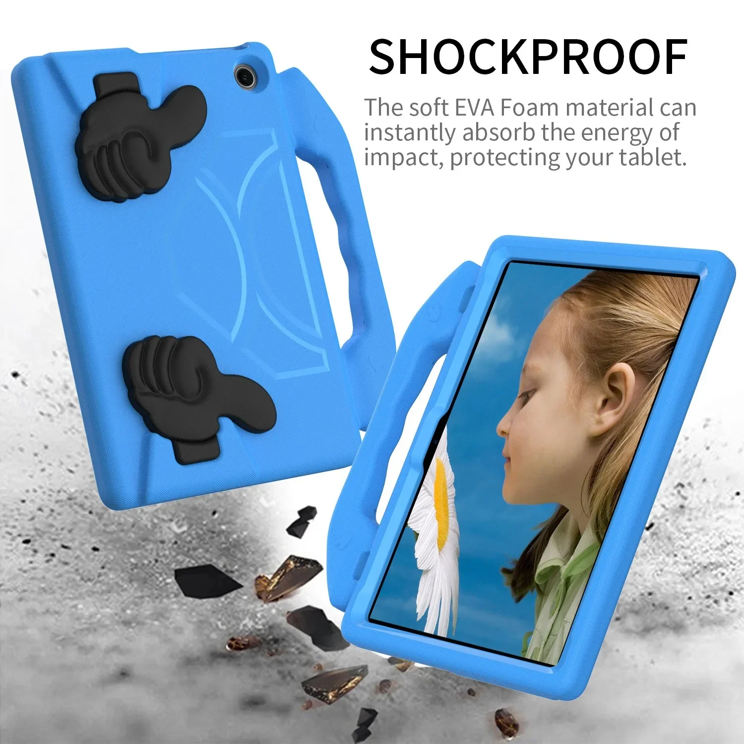 For Amazon Fire Max 11 13th Gen HD10 HD 10 2023 2021 Case EVA Hand Holder Kids Stand Tablet Cover HD8 HD 8 Plus 2020 Fire 7 2022