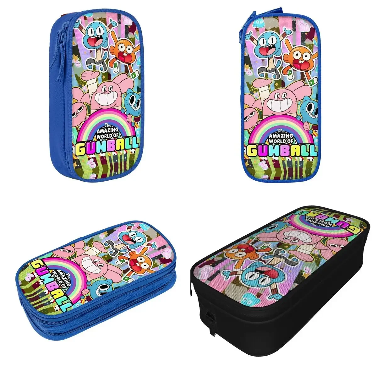 

Gumball Cartoon Game Pencil Case New Pen Holder Bag Student Big Capacity School Supplies Gifts Pencilcases