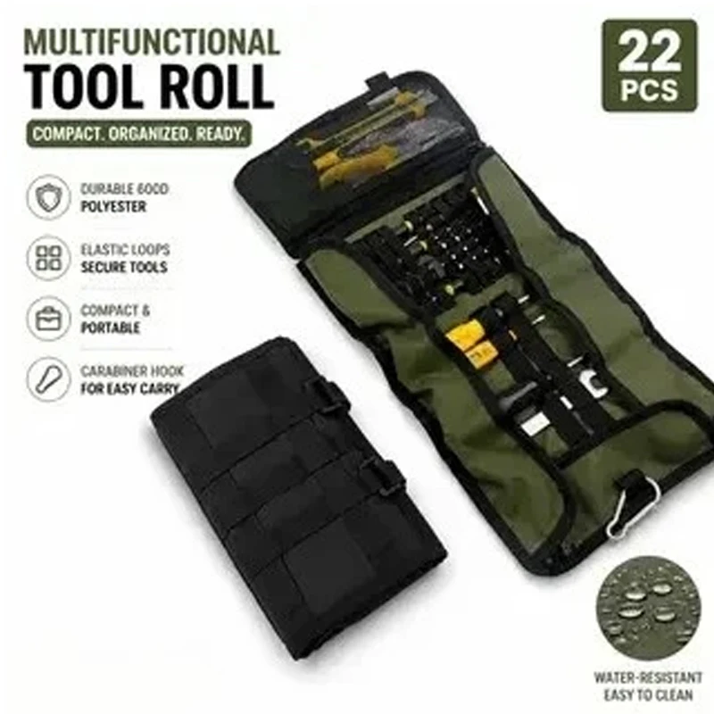 

NEW Motorcycle Tool Bag Roll Toolkit Saddle Bag Portable Repair Kit Storage Pouch Universal Large Capacity Side Tool Bag