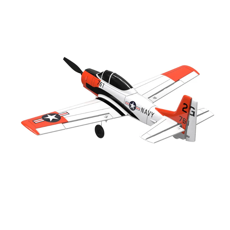 761-9 2.4G 6-Axis Foam Aircraft T28 RC Airplane Glider EPP 4CH Warbird with Xpilot Stabilizer / One-key Aerobatic RTF Toy gift