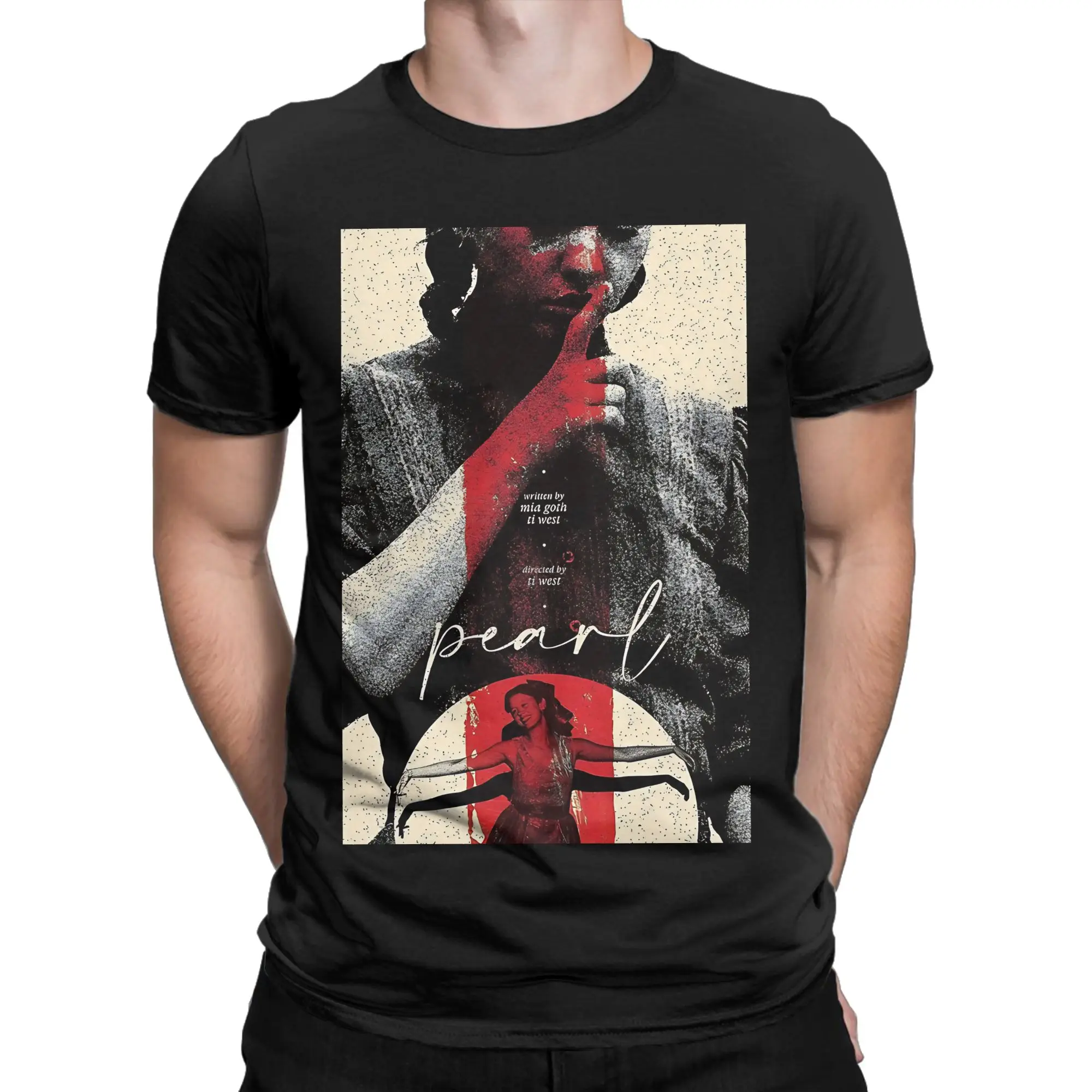 Pearl Horor Movie Novelty 100% Cotton T-Shirt Pearl Tops Tees For Men