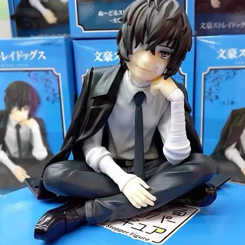 Anime Dazai Osamu Figures GK Bungo Stray Dogs Excalibur Action Figures Bubble Noodle Press PVC Collection Model Toys Gifts