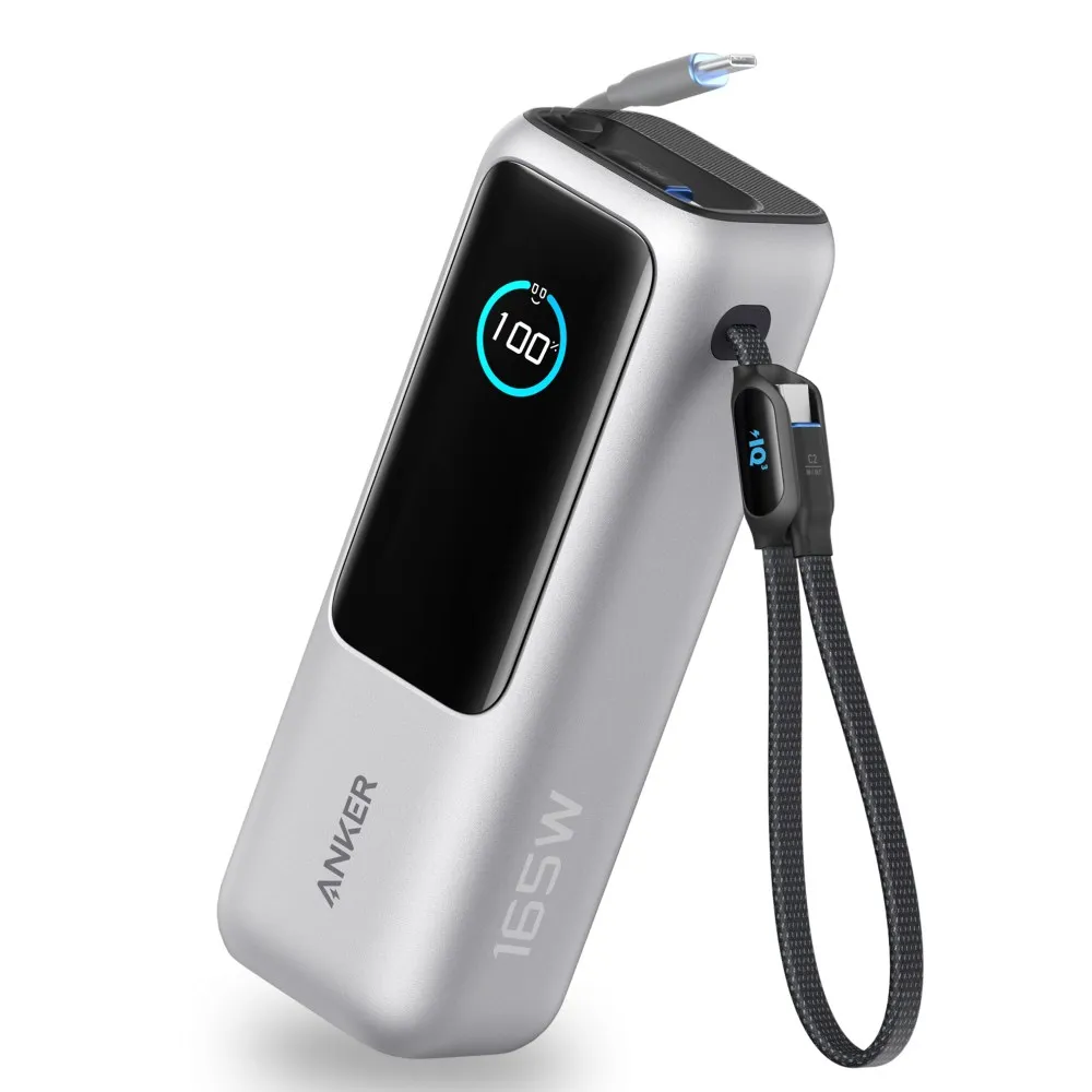 앵커 노트북 파워뱅크, 25,000mAh 휴대용 충전기, 아이폰17용 멀티 디바이스 충전을 위한 트리플 100W USB-C 포트 탑재