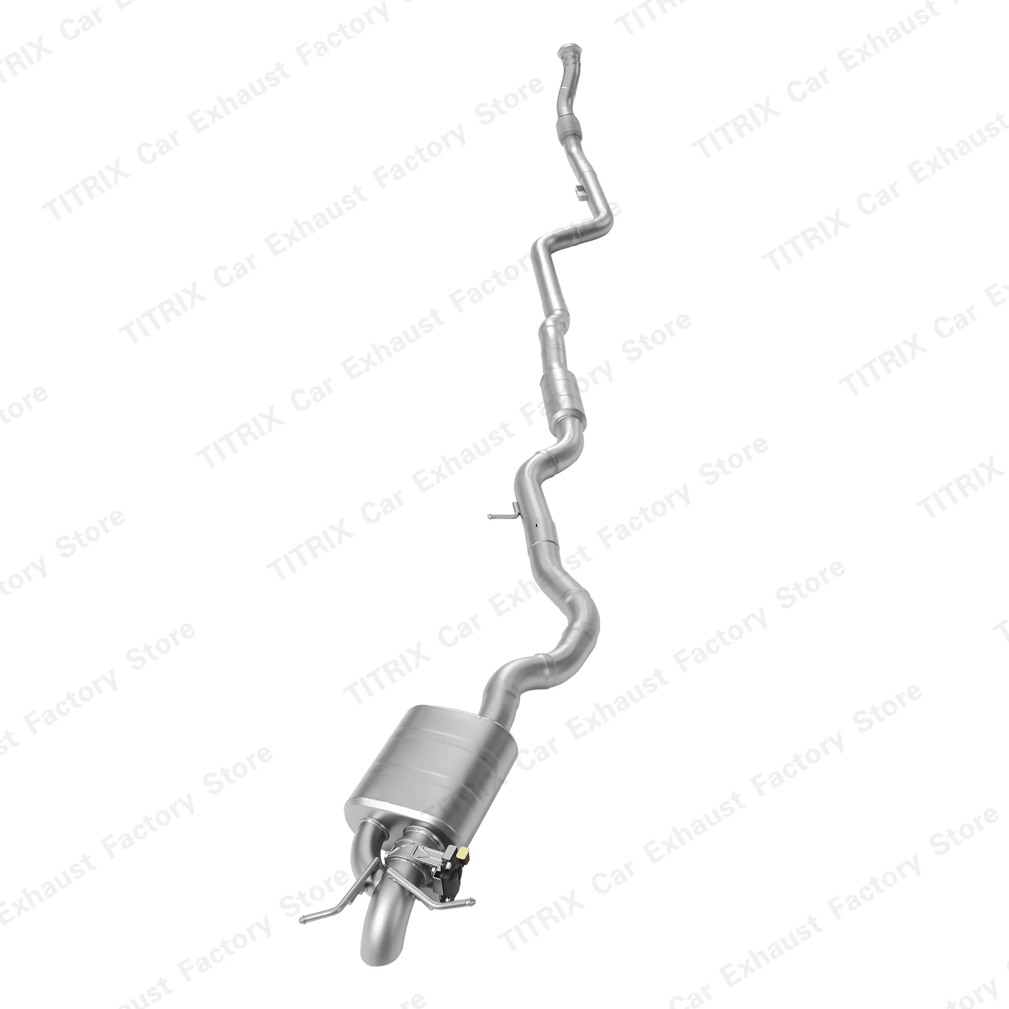 Valvetronic Catback Exhaust Pipe For Mercedes Benz CLE260 2.0 2024 Electric Valves Stainless Steel Mid Pipe + Rear Muffler