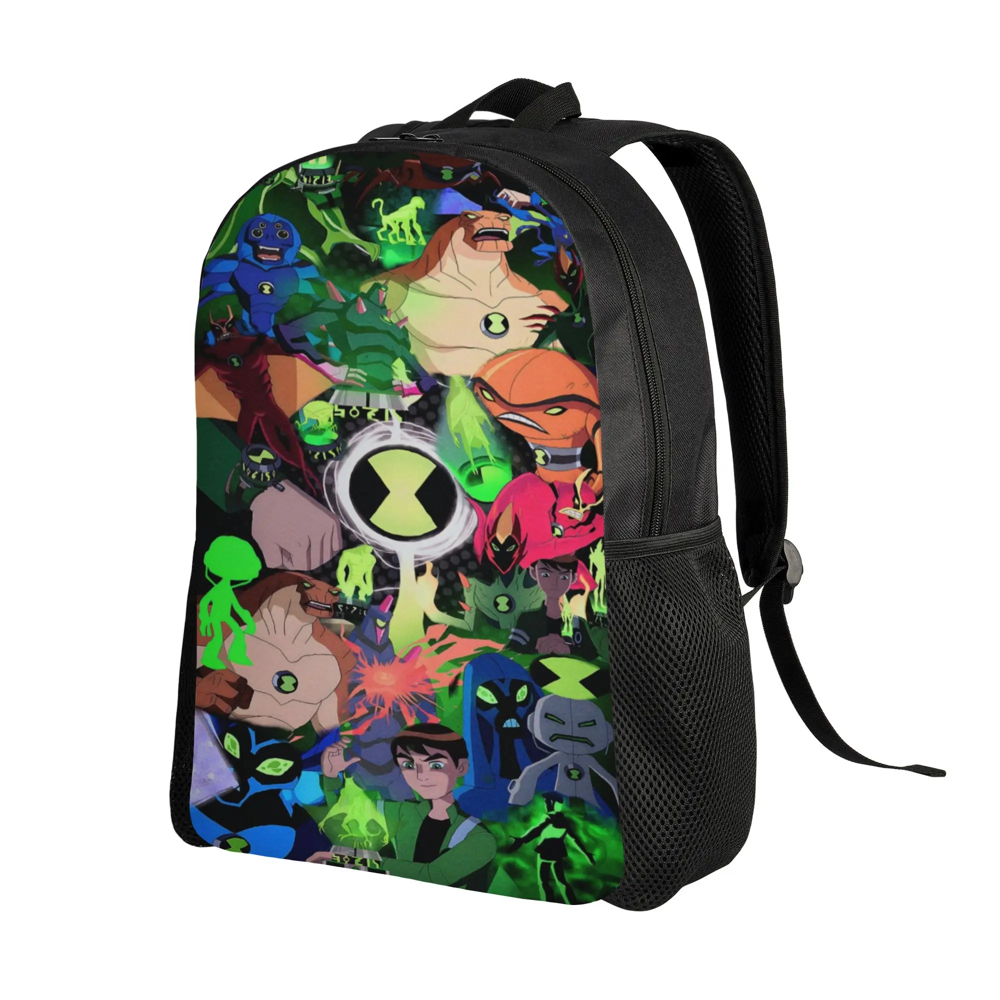 Back to school season Snack Storage Ben10 All Alien Characters Collage Rucksack Ben 10 Ladies Backpack