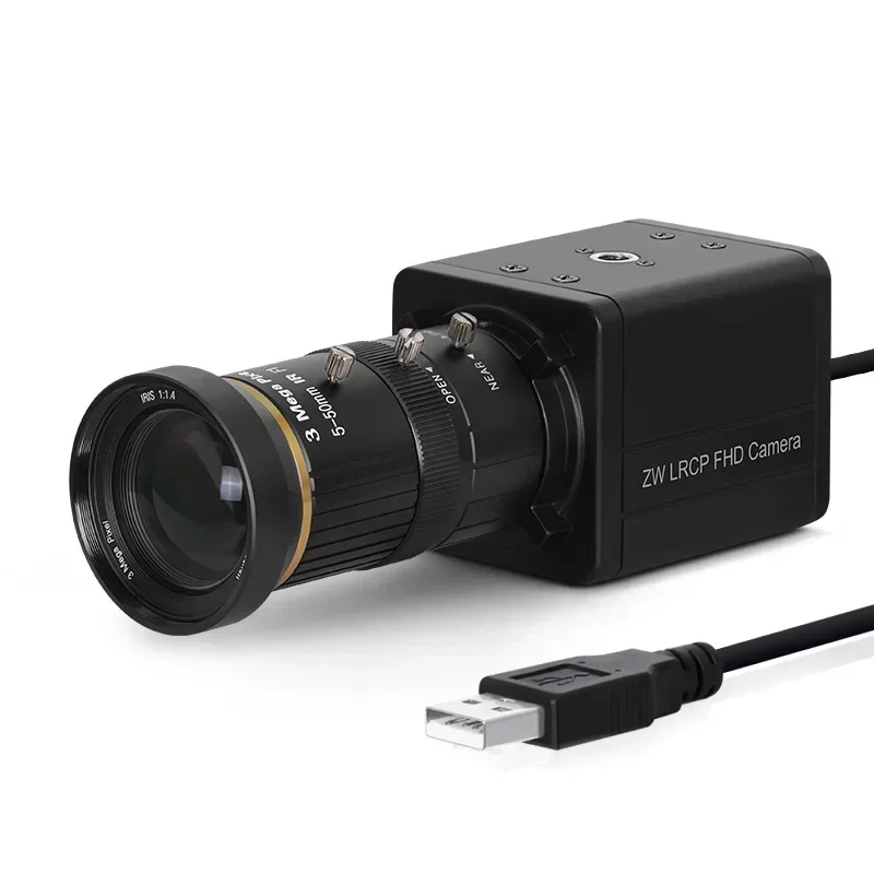 New In stock New ZWAK 5600 1080P AR0234 CS Manual zoom lens Color global shutter 120fps cmos HD UVC usb industrial vision camera