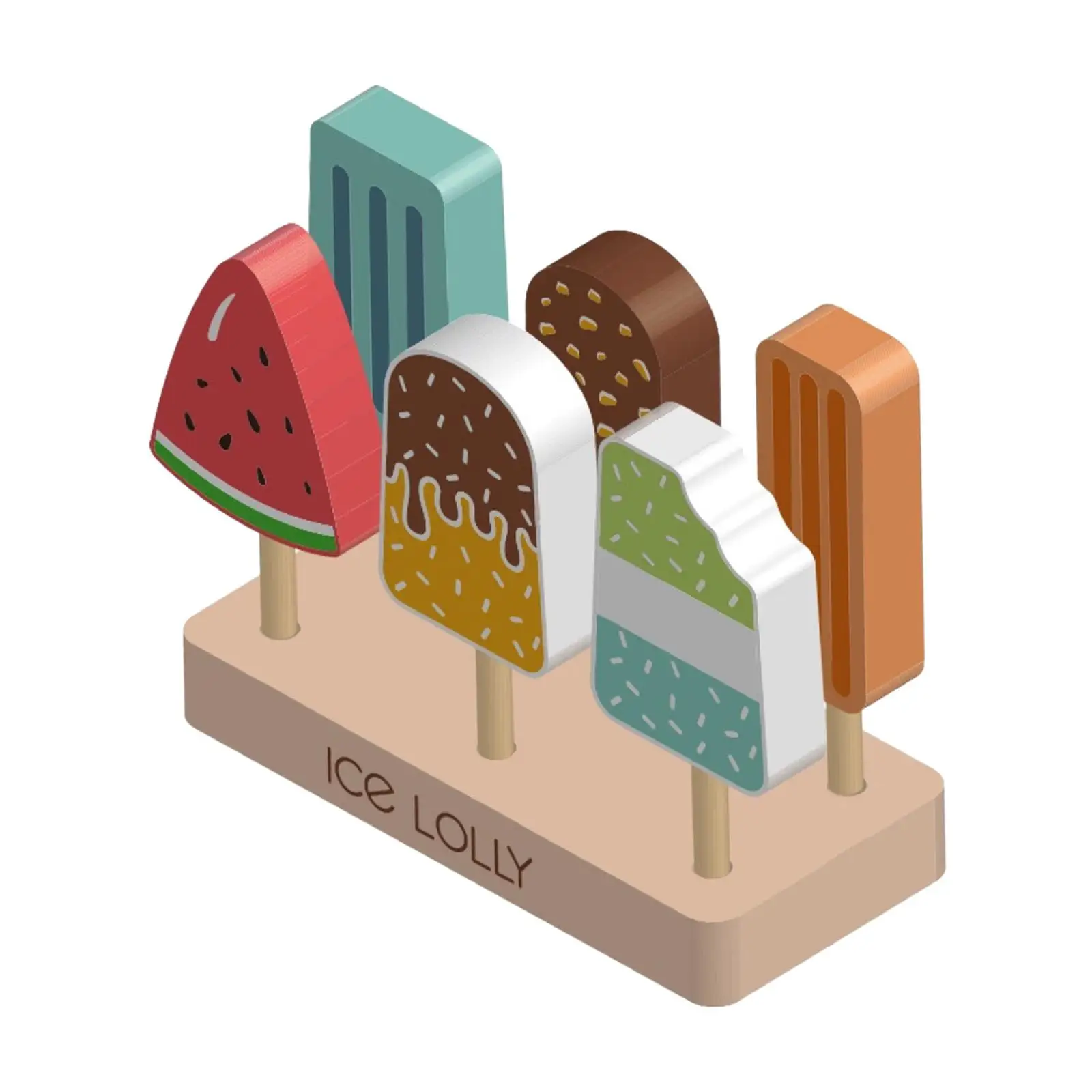 مجموعة الآيس كريم الخشبية لعبة التظاهر لعبة المطبخ مونتيسوري لعب الأدوار متجر الآيس كريم الواقعي لهدايا ما قبل المدرسة للفتيات والفتيان