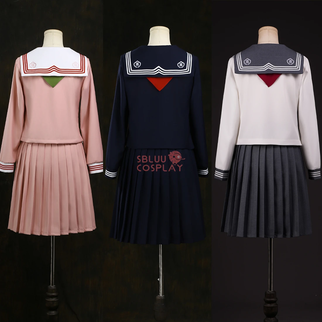 SBluuCosplay Shimizu Hinako تأثيري حلي التطريز المرأة زي مدرسي JK فستان حفلة الهالوين الزي