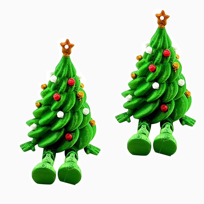 شعبية فريدة من نوعها 3D مطبوعة شجرة عيد الميلاد سطح المكتب الديكور مرنة الإجهاد المخلص مكتب زخرفة مناسبة ل هدية عيد